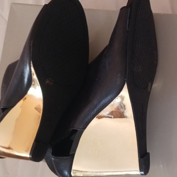 Jessica Simpson black leather boots size 8 nwt - Picture 4 of 4